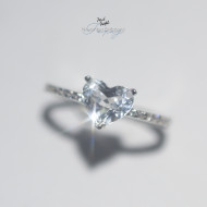 Chapter Thirteen-White Topaz Happy Heart Ring